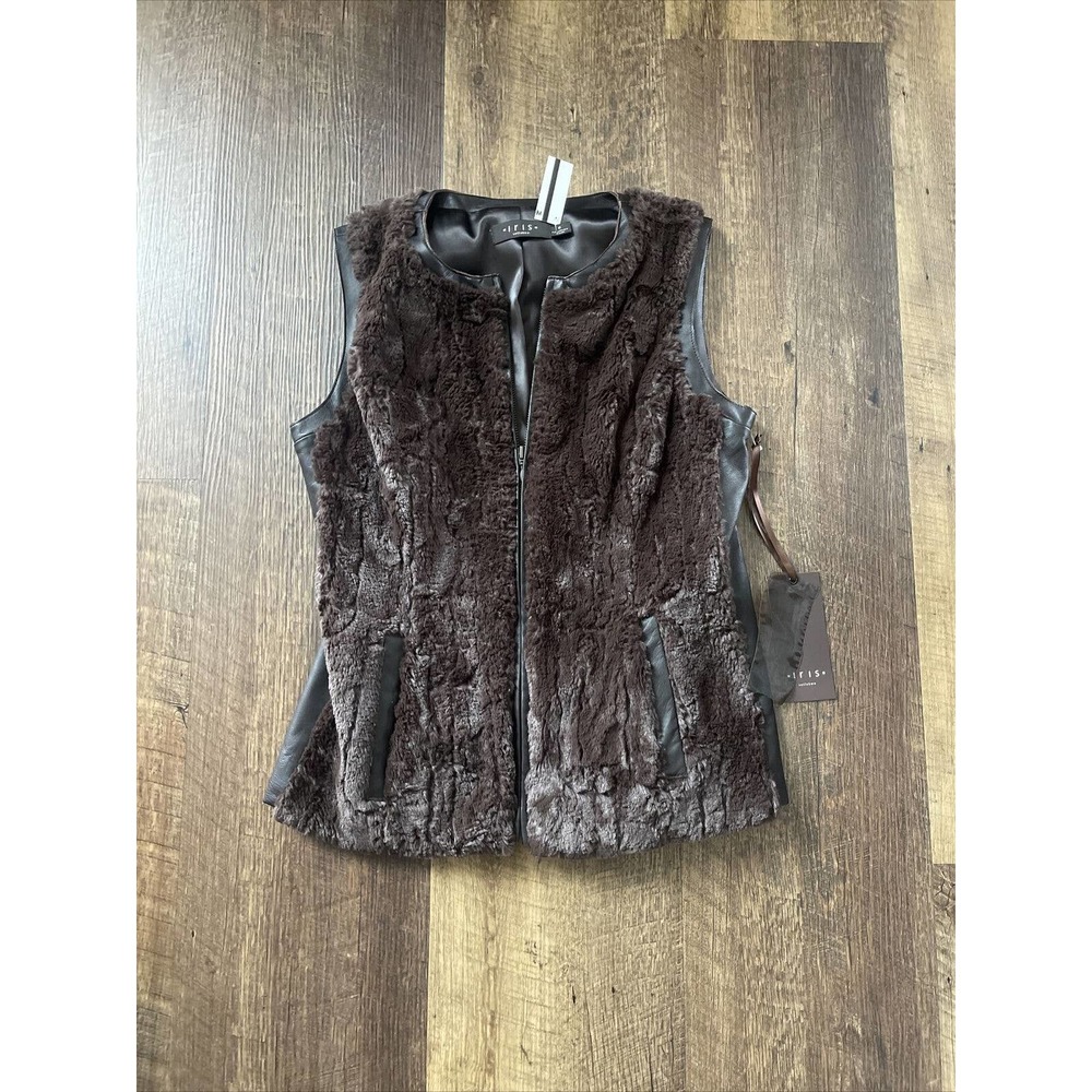 Iris Setlakwe Mongolian faux fur vest size 6 NEW Womans Retail $495